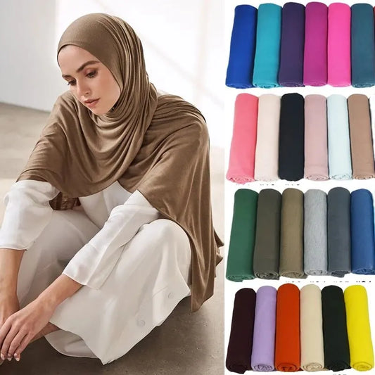 Premium Jersey Hijabs Soft Stretch Everyday Scarf