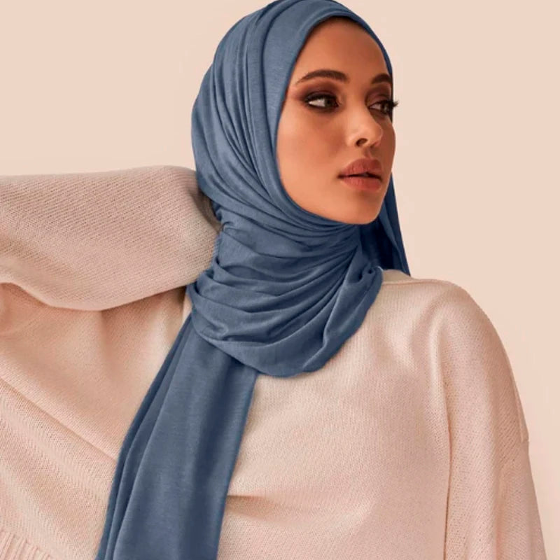 Premium Jersey Hijabs Soft Stretch Everyday Scarf