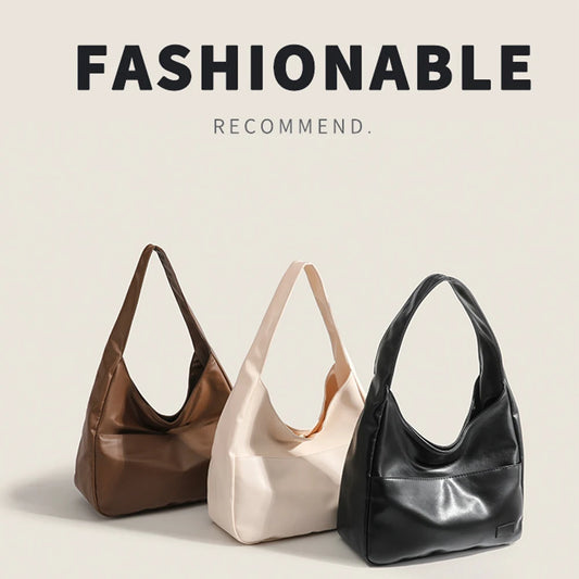 Minimalist Retro Shoulder Bag Large Capacity Everyday Tote