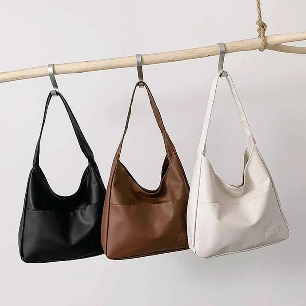 Minimalist Retro Shoulder Bag Large Capacity Everyday Tote
