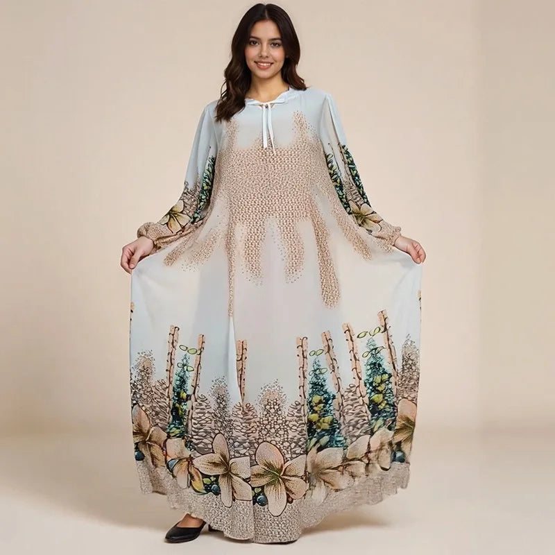 Elegant Dubai Abayas Dress- Modest Luxury Style