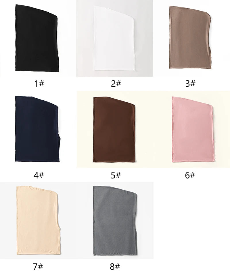 Premium Modal Jersey Instant Hijab  Soft Stretch Underscarf Cap