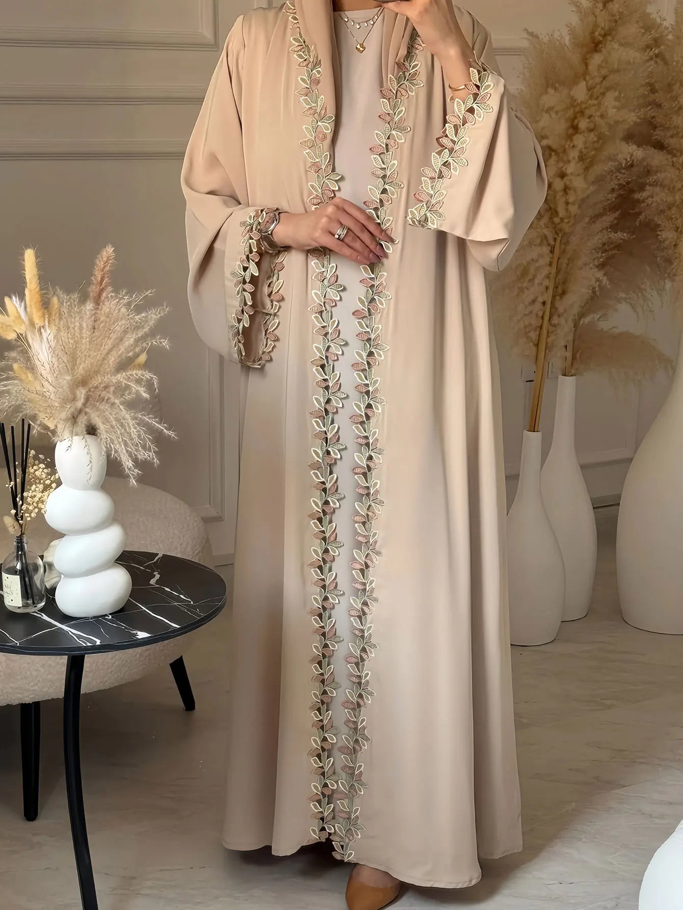 Elegant Modest Abayas Dress Luxury Dubai Style