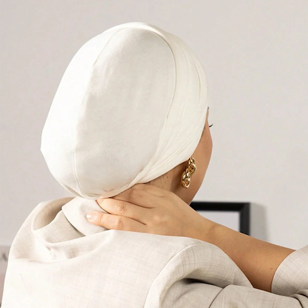 Premium Modal Jersey Instant Hijab  Soft Stretch Underscarf Cap