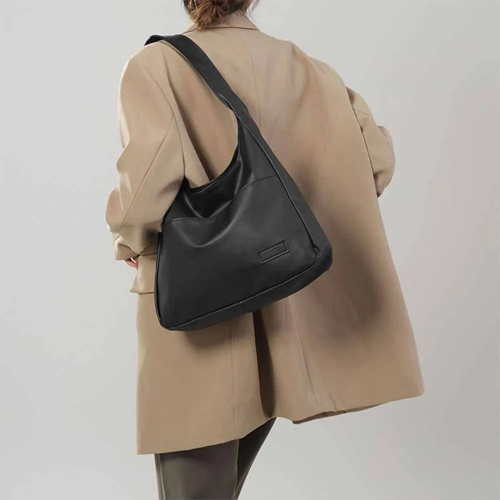 Minimalist Retro Shoulder Bag Large Capacity Everyday Tote