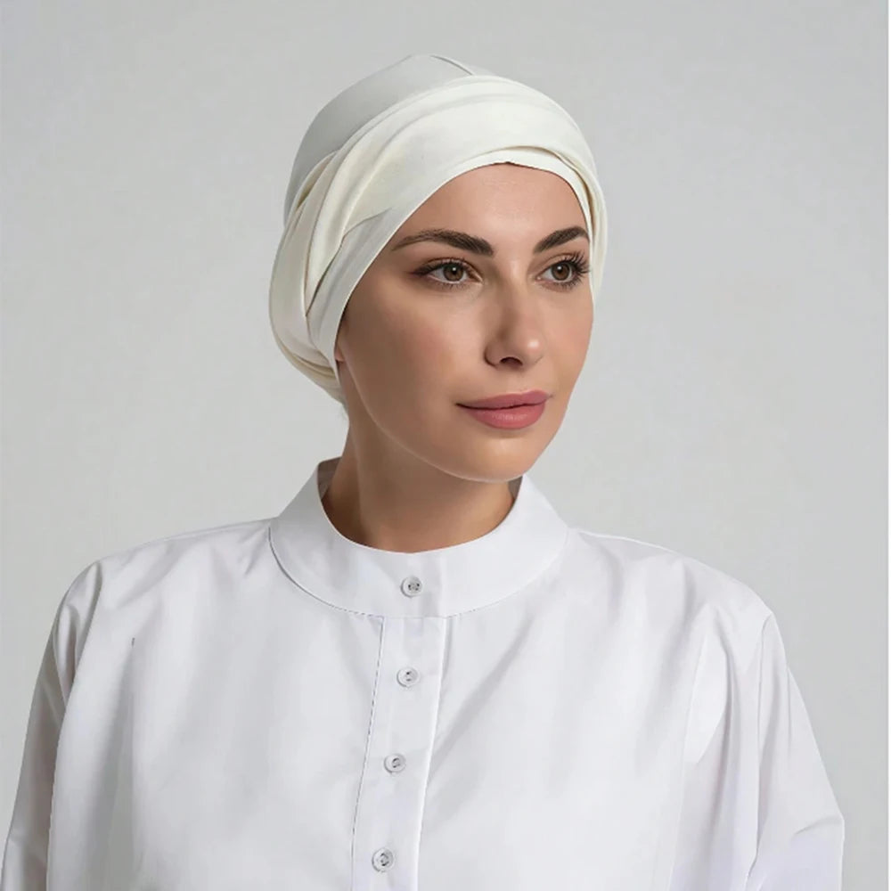 Premium Modal Jersey Instant Hijab  Soft Stretch Underscarf Cap