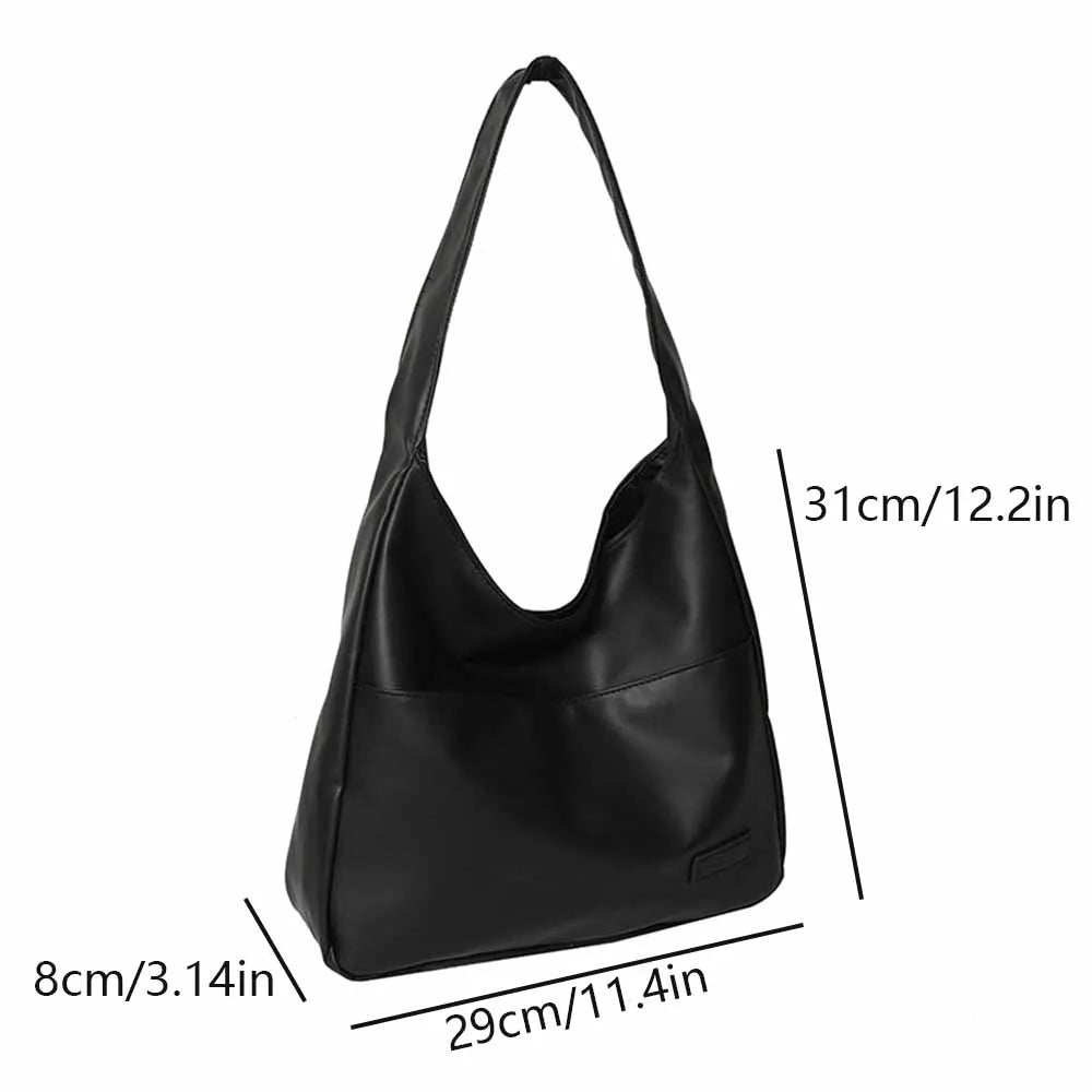 Minimalist Retro Shoulder Bag Large Capacity Everyday Tote