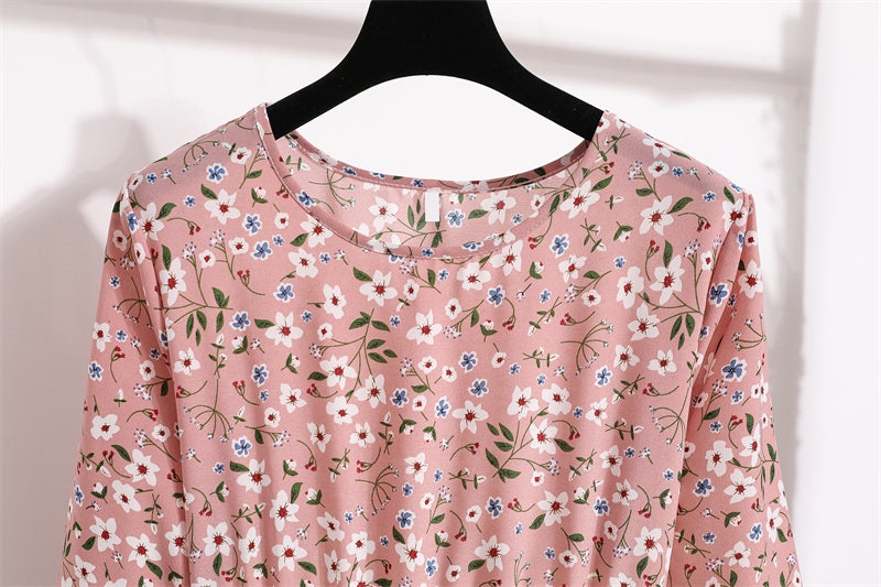 2026 Sping Summer Bohemian Women Maxi Dress Casual Long Sleeve High Waist Beach Woman Chiffon Dresses Floral Vestidoes Mujer New
