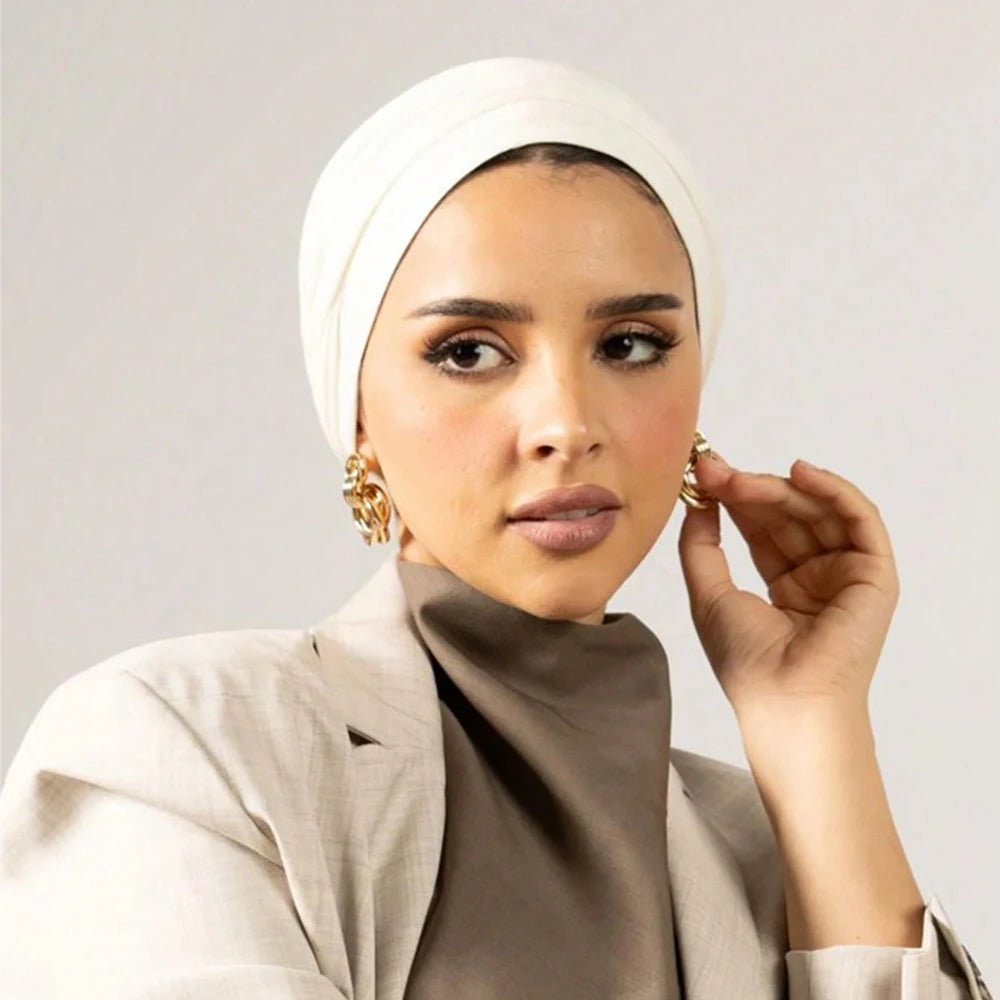 Premium Modal Jersey Instant Hijab  Soft Stretch Underscarf Cap