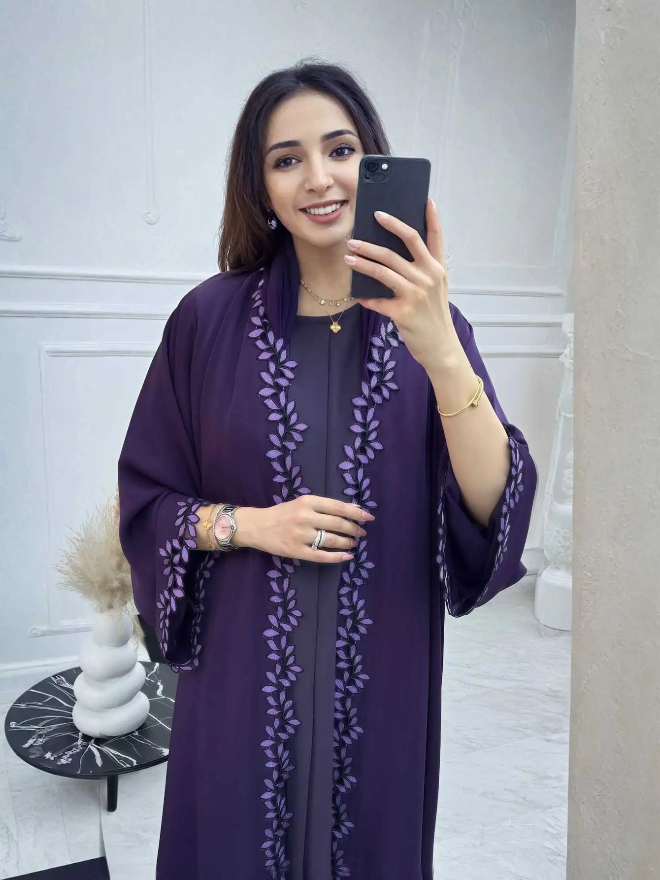 Elegant Modest Abayas Dress Luxury Dubai Style