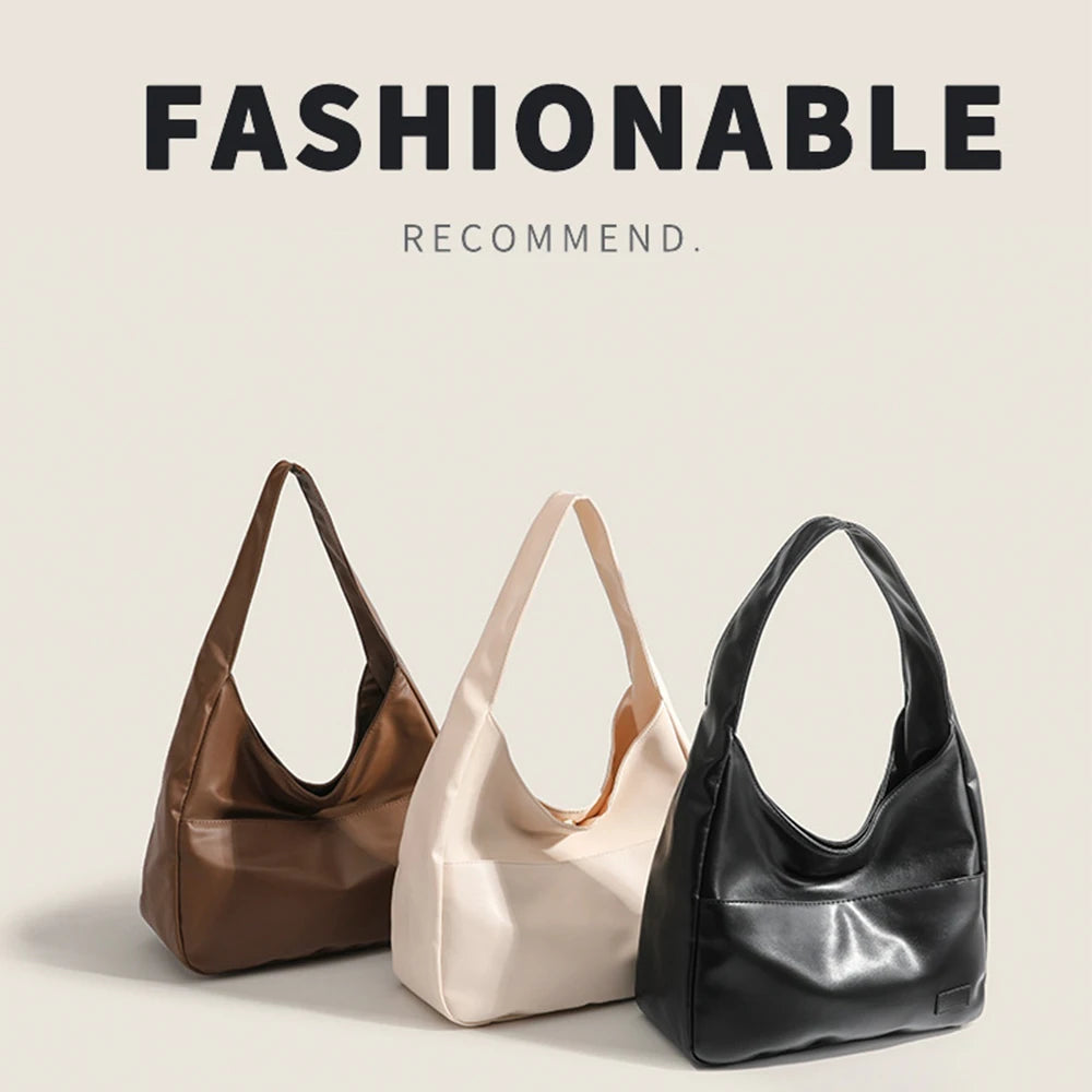 Minimalist Retro Shoulder Bag Large Capacity Everyday Tote