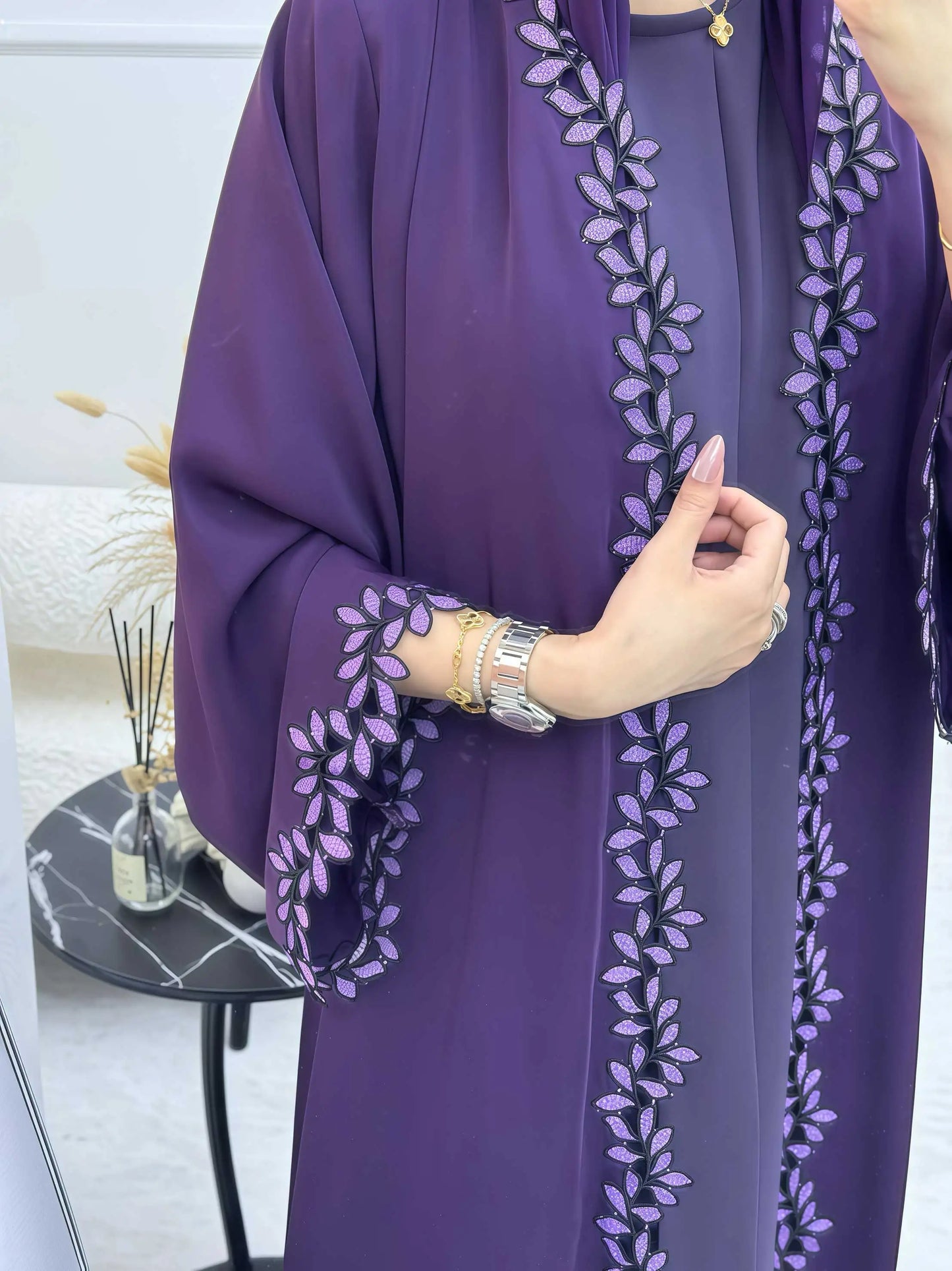 Elegant Modest Abayas Dress Luxury Dubai Style