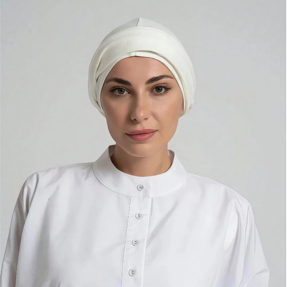 Premium Modal Jersey Instant Hijab  Soft Stretch Underscarf Cap