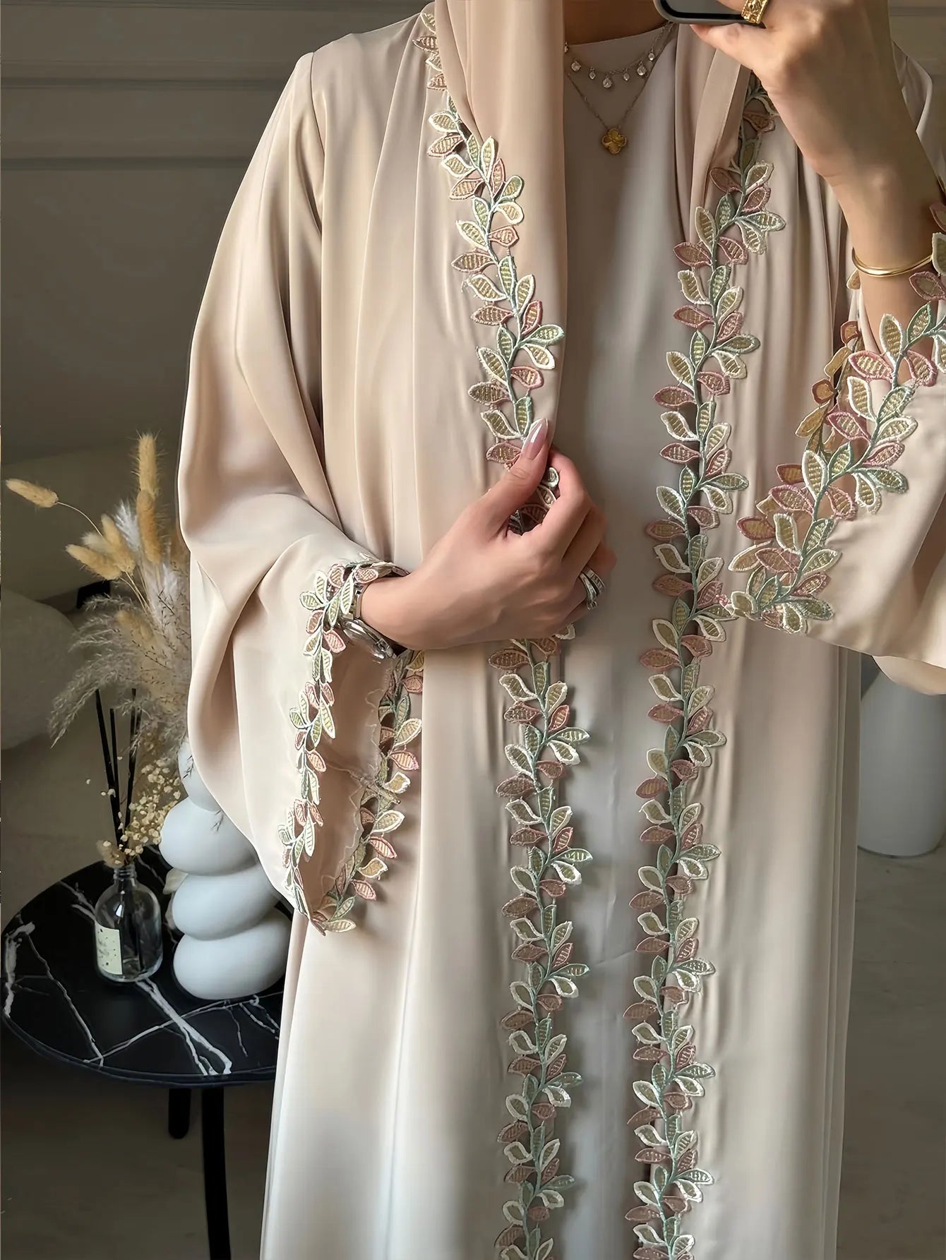 Elegant Modest Abayas Dress Luxury Dubai Style